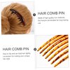 6pcs French Comb Hair Slide Combs Women Hair Clips for Resin Comb French Pleat Hair Clip Hair Side Combs 7 Teeth Twist Combs Bridal Wedding Veil Bridal Hair Toothed Hair Comb Bride