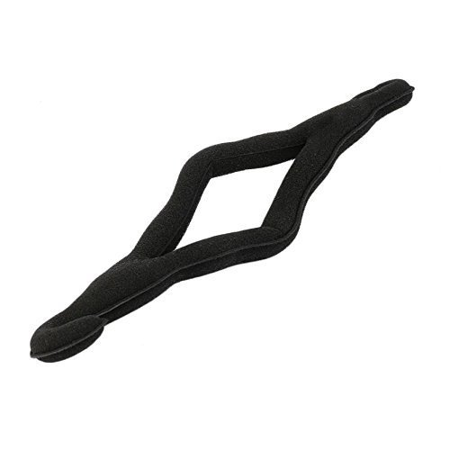 AKOAK 2 Pcs Black Color Hook Magic Beauty Hair Hairstyle Foam Sponge Donut Twister Hair Disk Ponytail Bun Maker Tie Upgraded