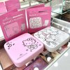 Impressions Vanity Hello Kitty Supercute Compact Mirror with Touch Sensor Switch for Adjustable Brightness, Lighted Makeup Mirror with LED Lights and 2X Magnifying Mirror Top (Pink)