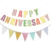 Happy Anniversary Banner, Wedding Anniversary Party Funny Paper Sign Party Supplies
