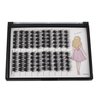 Bodermincer Home Eyelash Extension Thick Segmented 3D Effect Glue Bonded Individual Eyelash Extension Eyelashes Bunches Professional Makeup False Eyelashes (12MM)