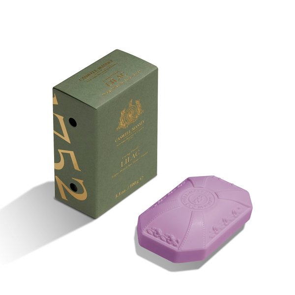 Caswell-Massey Castile Bar Soap, Womens Body Wash, Hand Soap, and Face Wash, Moisturizing Natural Body Soap for Bath or Shower, Lilac, 1 (3.5 oz) Bar
