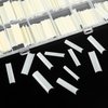 KOXXIAMOQ 240 Pcs Square Nail Tips, natural Extra Long No C Curve Nail Tips, XXL Tapered Square Half Cover Nail Tips, on Nail Tips Traceless for Acrylic Nails Salon (natural)