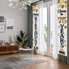LASKYER Happy 75th Birthday Decorations,75th Gold Balloon Birthday Theme Door Hanging Banner Sign,75 Years Old Bday Party Supplies.