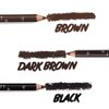 Dark Brown Eyebrow Pencils Set, 12PCS Waterproof Eye Liner Pencils，Long-lasting Dark Brown Eyeliner Pencil Set, Easy to Color Eye Brow Pencils for Women Eye Makeup Pencil