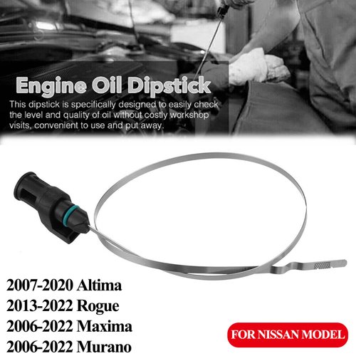 E-Vniko CVT Transmission Oil Level Dipstick Indicator Gauge Compatible for Nissan Altima 2007-2020 | Rogue 2013-2022 | Maxima Murano 2006-2022 Replacement Gauge Assy Oil Level 31086-JA00A