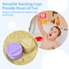 Ynanimery Stacking Cups Toys for Toddlers 1-3, Baby Toys Stacking Cups & Soft Blocks Teething Toys for Babies 6-12 Months Montessori Educational or Bath Fun, Stacking Cups