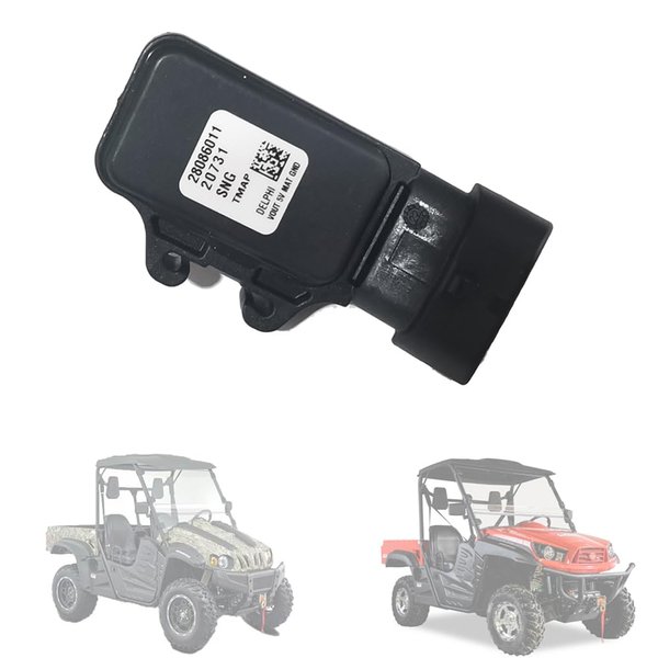 Chikia MAF Temp Pressure Sensor Compatible with Hisun EFI UTV 400 450 500 550 700 750 800 1000 ATV Massimo MSU,Coleman outfitter,Axis 500 700,Bennche,Cub Cadet