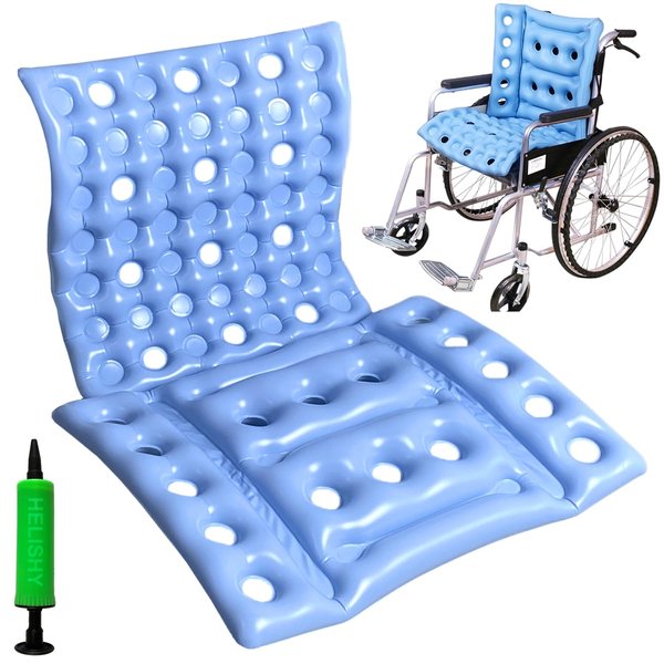 Inflatable Seat Cushions for Pressure Relief - Waffle Cushion for Pressure Sores - Bed Sore Cushions for Butt - Inflatable Seat Cushion for Travel - Pressure Sore Cushions for Sitting in Recliner