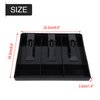 Cash Drawer Register Insert Tray Replacement 3 Bills 3 Coins Money Storage Box 9.6 x 9.6 x 1.4inch to Make Money Well Organized (Black)