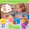 Letapapa Toddler Toys for 1 2 3 Year Old, 20 Pcs Dog Toys for Kids, Montessori Educational Counting, Matching & Sorting Motor Skills Toys, Christmas Birthday Gifts for Baby Boy Girl Aged 12-18 Months