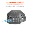 Ergodyne Skullerz 8945F(x) Universal Bump Cap Insert with Extra Venting, Fits Into Any Baseball Hat, Charcoal
