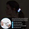 9 Pcs LED Light Up Hair Scrunchies for Women Girls,Blue Led Hair Tie 3 Light Modes, Light Glow Scrunchy Satin Elastic Bands Ponytail Holder Glow in the Dark Hair Accessories Neon Rave party supplies