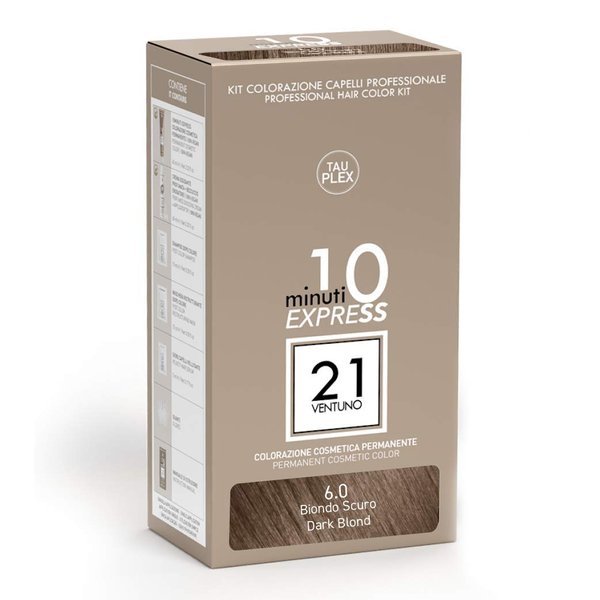 21 Perfect - Professional Hair Color Kit - Permanent Cosmetic Color Dark Blond 6.0