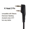 Retevis Acoustic Tube Walkie Talkie Earpiece with Mic,2 Pin, for RT22 RT68 RT21 H-777 RT86 RT19 RT18 RB45,Compatible with BAOFENG UV-5R Kenwood pxton 2 Way Radio,Security 2 Way Radio Headset(5 Pack)