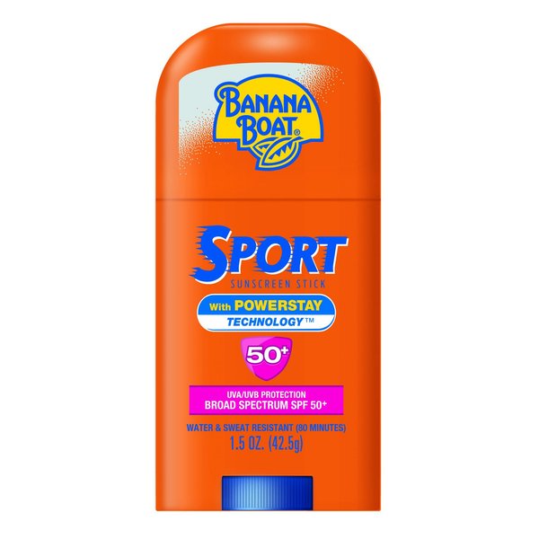 Banana Boat Sport Sunscreen Stick, Broad Spectrum SPF 50, 1.5oz.