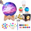 Paint Your Own Moon Lamp Kit, Cool Gifts DIY 3D Space Moon Night Light, Art Supplies Arts & Crafts Kit, Arts and Crafts for Kids Ages 8-12, Toys Girls Boy Birthday Gift Ages 3 4 5 6 7 8 9 +