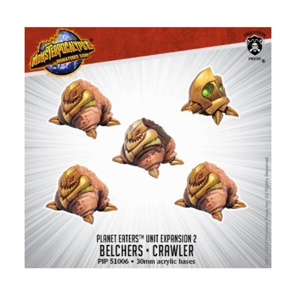 Privateer Press PIP51006 Monsterpocalypse: Planet Eaters Unit Belchers & Crawler (Resin), One Size
