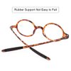 DOOViC Round Reading Glasses Flexible Lightweight Readers Glasses Fashion Design Tortoise for Men & Women +3.50 Strength