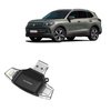 BoxWave Smart Gadget Compatible with Volkswagen 2025 Tiguan Infotainment Display (15 in) - AllReader SD Card Reader, microSD Card Reader SD Compact USB - Jet Black