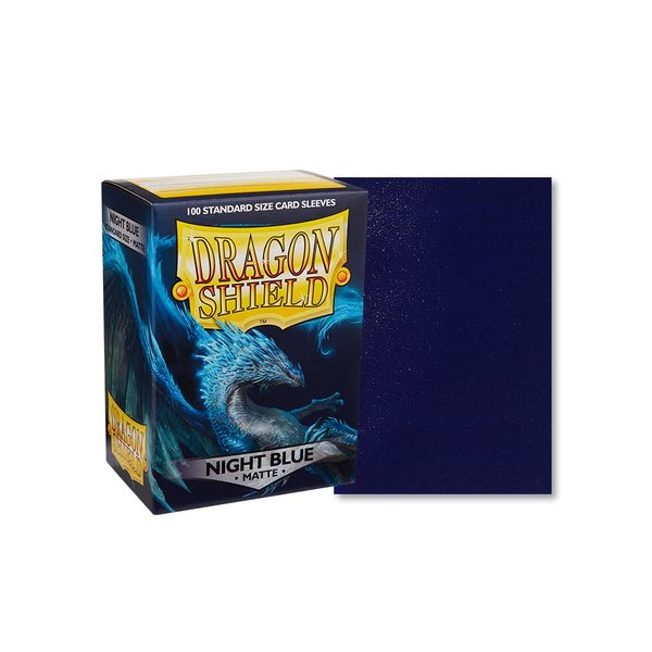 Dragon Shield Matte Night Blue Standard Size 100 ct Card Sleeves Individual Pack