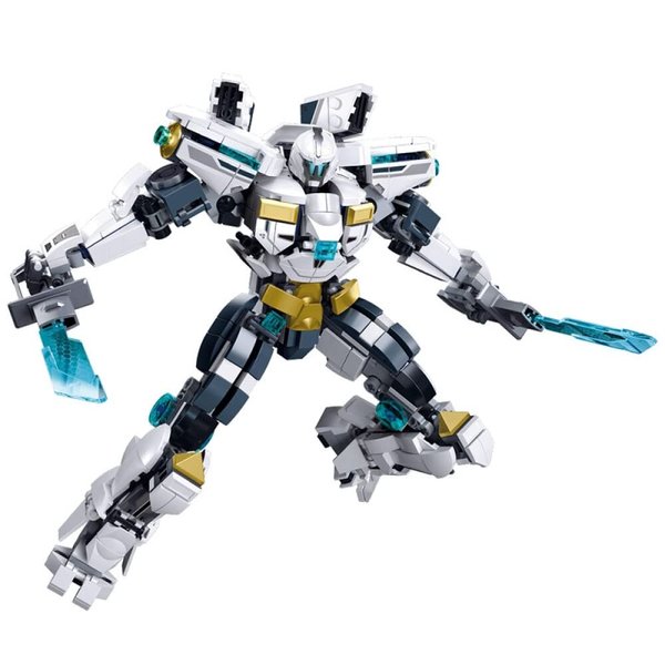 Black Tech Mecha Robot Building Blocks Birthday Gifts, Ages 15 and Up (Freeze Protector B1151-Without Original Box)