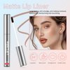 Peel Off Lip Liner Stain - Long-Lasting, Smudge-Proof, Waterproof Nude Matte Lip Tint, Non-Fading Peel Off Lip Color, Effortless Precision & Full Coverage, Vegan & Cruelty-Free, #2 Neutral Mauve