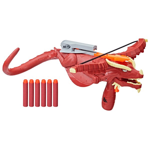 Nerf Dungeons & Dragons Themberchaud Dart Crossbow, 6 Elite Darts, D&D Outdoor Games, Blaster Toys, Ages 8 & Up