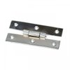 Renovators Supply Manufacturing H Cabinet Hinges 3.5 in. Chrome Finish Solid Cast Brass Kitchen Cabinet Hinge with Hardware Pack of 6