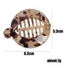 3Pcs Resin Banana Hair Clips Small Banana Hair Combs Fishtail Hair Clip Side Comb Round Ponytail Holder for Women Girl Hair Accessories