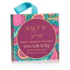 LWYA Salt N' Sass Body Wash and Polish - Exfoliating Body Scrubber with Loofah Sponge - Shower Sponges for Women - Sea Salt and Fig - 3 oz