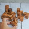 BSIRI Soma Puzzle Cube Wooden Toy Brain Teaser Desk Board Games Adults Master Block Christmas Mind Magic Kids Benders Wood Hand Cube Family Teens Boy Classic