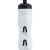 Fabric Cageless Insulated Water Bottle, 525ml, White/Black