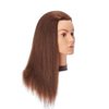 Hairlink 20-22'' Mannequin Head With Human Hair Styling Training Head Dolls for Cosmetology Manikin Maniquins Practice Head with Stand (9926LB0414H)