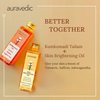 Auravedic Kumkumadi Saffron & Vitamin C Oil | Hydrating Face Moisturizer | Helps Reduce Fine Lines & Nourishes Dry, Dull Skin | Natural Facial Massage Oil | 3.38 Fl Oz/100ml (Pack of 2)