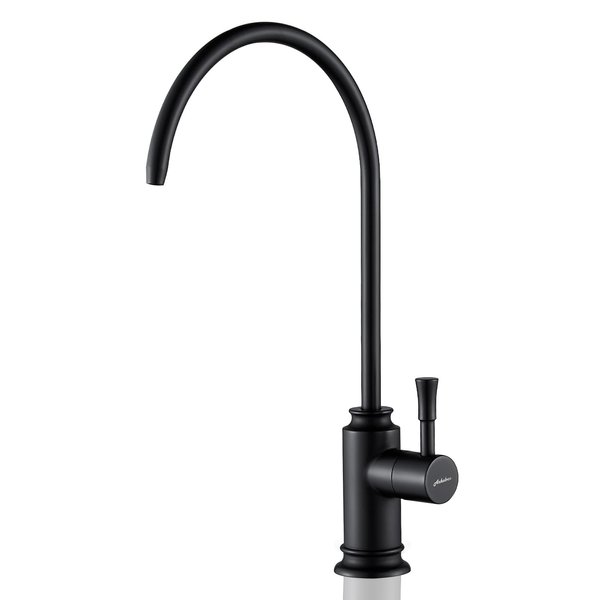 Achelous Matte Black Kitchen Water Filter Faucet,Stainless Steel Lead-Free Drinking Water Faucet Fits Reverse Osmosis Units or Water Filtration System in Non-Air Gap