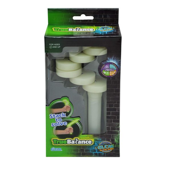 TrueBalance Coordination Game | Handheld Balance Toy for Adults and Kids | Improves Fine Motor Skills (Glow in The Dark)