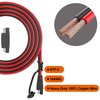 OYMSAE 12Feet SAE to SAE Extension Cable Quick Disconnect Connector 16AWG,for Automotive,Solar Panel Panel SAE Plug(12FT(16AWG))