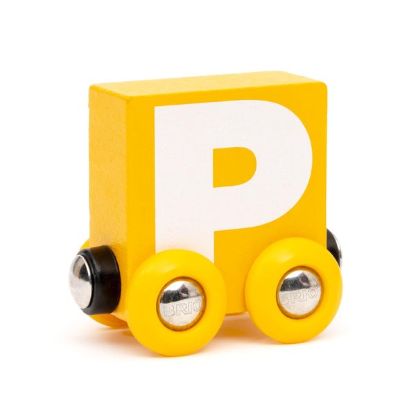 BRIO – Letter Train P | Wooden Train Set Accessory Toy for Kids Age 2 Years Up