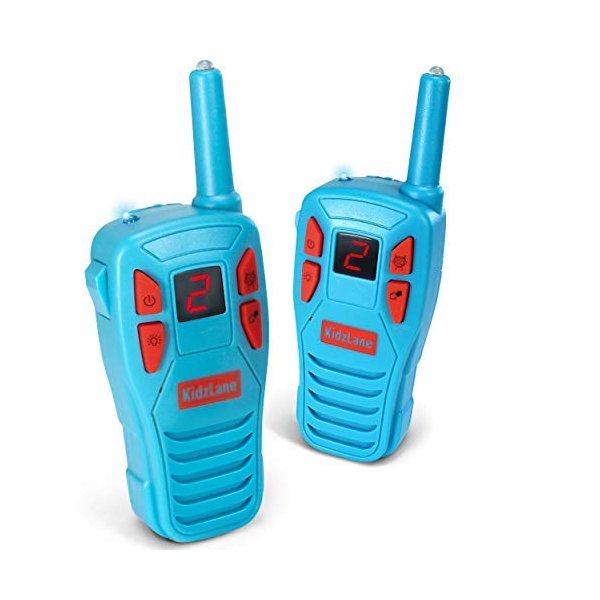 Kidzlane Voice Changing Walkie Talkies for Kids - 2 Mile Range, 8 Channels, Flashlight, Call Alert