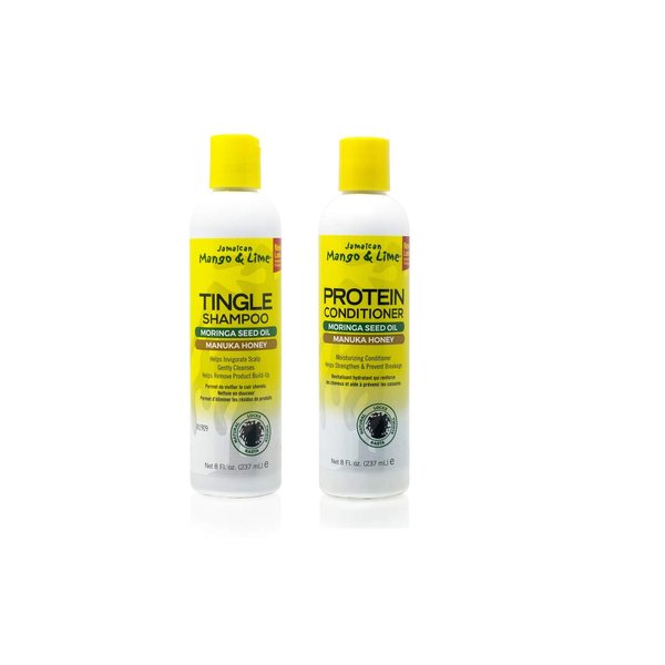 Jamaican Mango & Lime Tingle Shampoo & Protein Conditioner, 8 Fl Oz (Pack of 2)