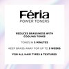 L'Oreal Paris Feria Long-Lasting Anti Brass Power Hair Toner, Ammonia Free Demi Permanent Hair Color, Pearl Blonde Hair Toner, 1 Application