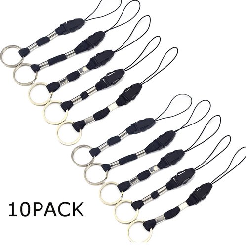 YOUOWO 10 pcs Nylon Lanyards for USB Flash Drive Cell Phone Key iPod mp3 mp4 ID Card Badge Small Electronic Devices Can disassemble Charms Detachable Small Lanyard