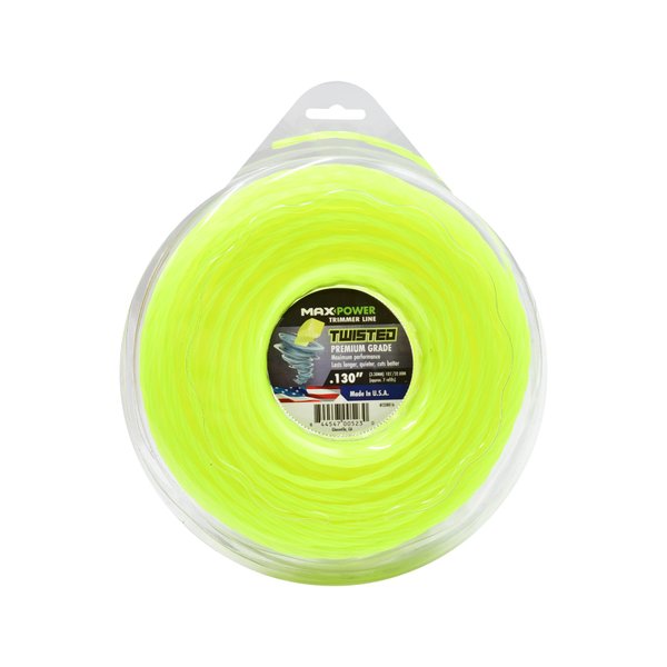 Maxpower 338816 Premium Twisted Trimmer Line .130-Inch Twisted Trimmer Line 105-Foot Length