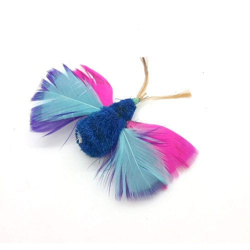 Cat Toy Teaser Wand Refill - Butterfly Katfly Blue Teaser Attachment
