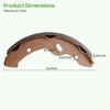 10L0L Golf Cart Brake Shoes Suitable for Yamaha G14-G22 1993-up, EZGO RXV/TXT 1997-up, Workhorse 1996-up, 4PCS