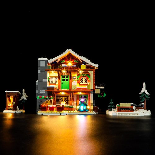 YEABRICKS LED Light for Lego-10325 Icons Alpine Lodge Building Blocks Model (Lego Set NOT Included)