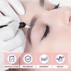 10Pcs Microblading Handles Disposable Manual Microblading Pen Holder with Nano 18 U Shaped Blade Pigment Sponge Sterilized Microblade Holder for Eyebrow Microblading Kit Professional