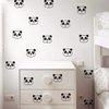 54pcs Cute Panda Wall Decals Removable Vinyl Wall Stickers for Nursery Room Baby Kids Boys Girls Bedroom Wall Decoration