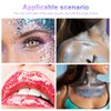 AOOWU Body Glitter Gel, 50ml Holographic Mermaid Sequins Glitter Chunky Cosmetic Glitter Face and Body Gel, Sparkling Festival Party Lotion Glitter for Face Body Eye Hair Nail Makeup and DIY Art
